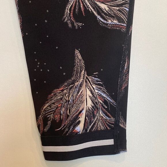 Free People Movement Serene Printed 7/8 Yoga Leggings Black - Picture 5 of 7